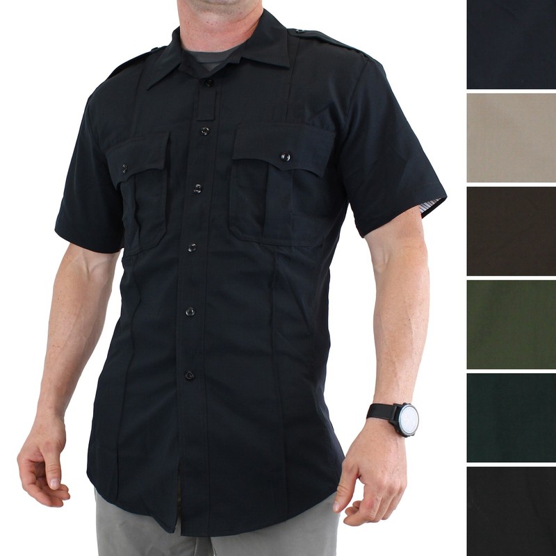 5.11 Tactical Shirt, Men’s Stryke Ripstop Short Sleeve Zipper Flex-Tac Shirt