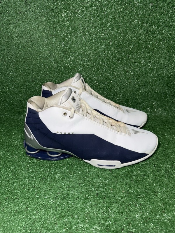 Nike Shox BB4 Retro VC Olympics 2019 White Blue Basketball Shoes Men’s Size 12.5