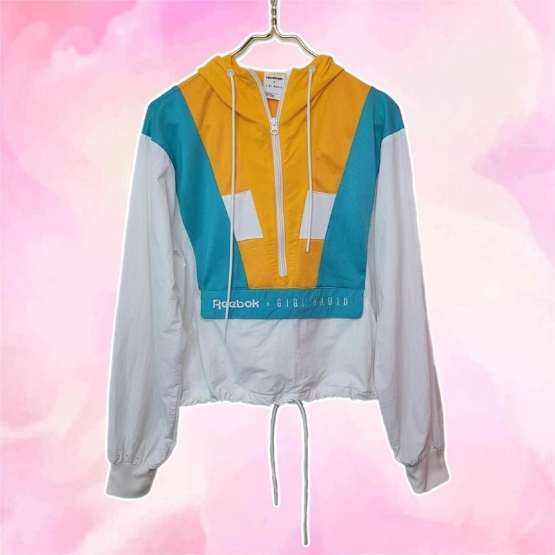Reebok x Gigi Hadid Colorblock Half-Zip Windbreaker