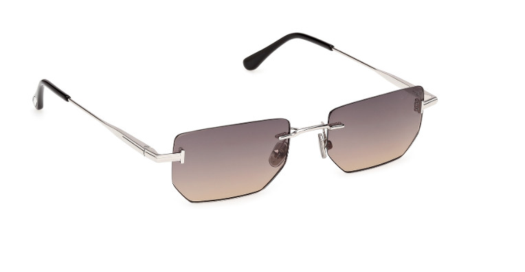 Tom Ford ETHAN-02 FT1355 16B Shiny Palladium/ Gradient Smoke Men's Sunglasses gallery