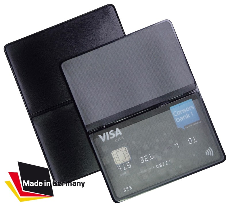 Card Holder Binder Bus Train Ticket Black ID Holder Credit Card Protector