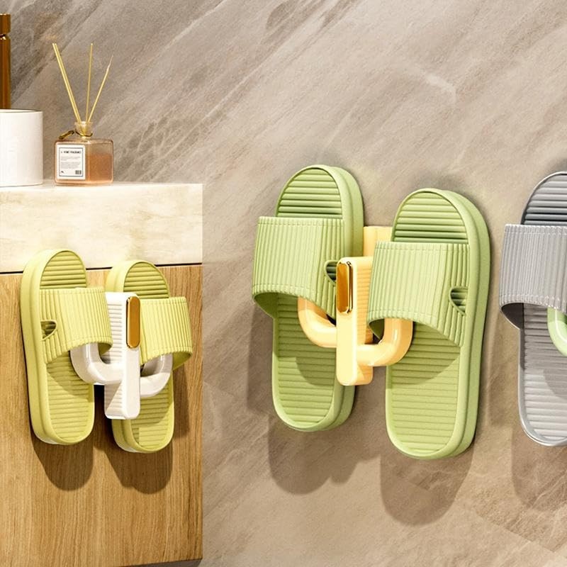 Wall Mounted Shoe Rack (4 Pack) - Versatile Hanging Organizer with Hooks for ... gallery