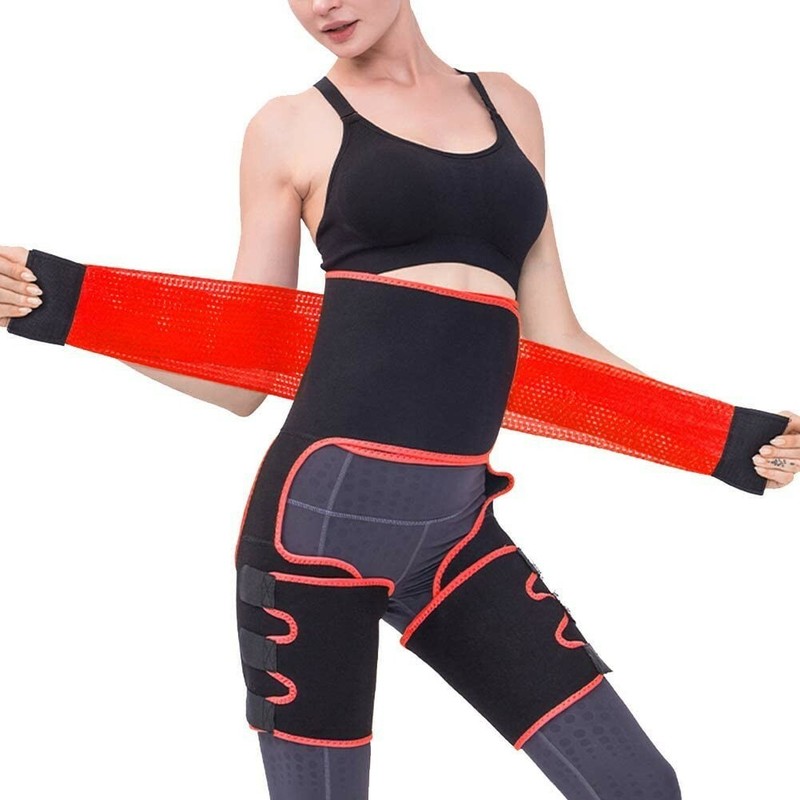 3-in-1 Waist Trainer Hip Enhancer Butt Lifter/Body Shaper – Red – Small/Medium