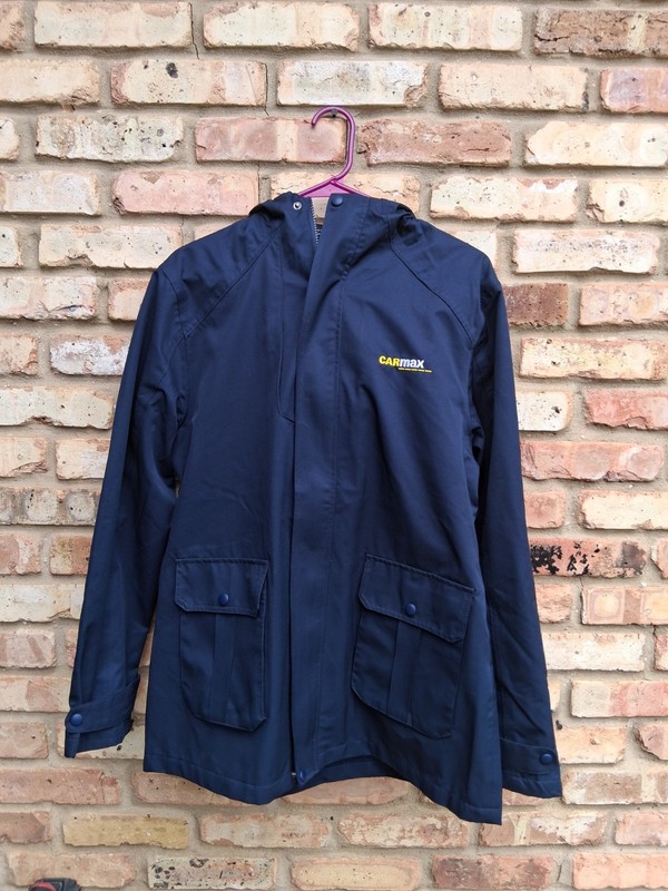 Fossa Apparel Mens L CarMax Embroidered Jacket Navy Blue