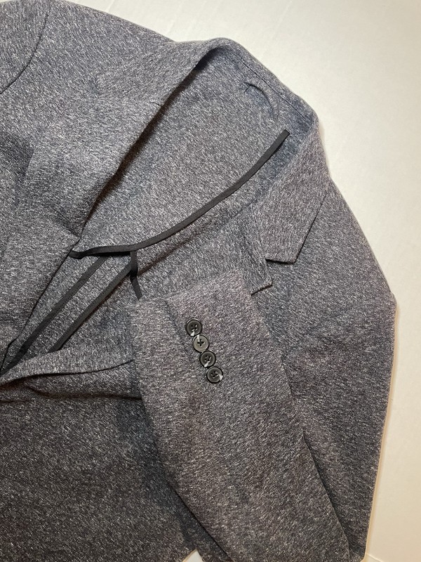 Artefact Unstructured Knit Blazer Jacket Gray Size Medium Short Soft Knit Men’s