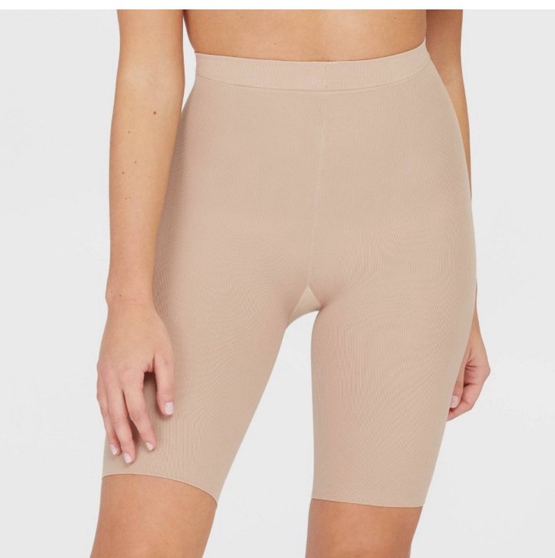 ASSETS by SPANX Women’s Mid-Thigh Shaper – Tan 3 Tummy Control