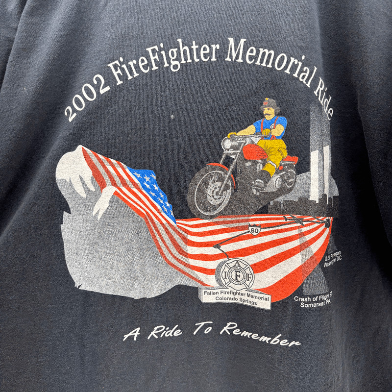Ride to Remember 9/11 Memorial Ride Twin Towers Pentagon Somerset Shirt Size XL