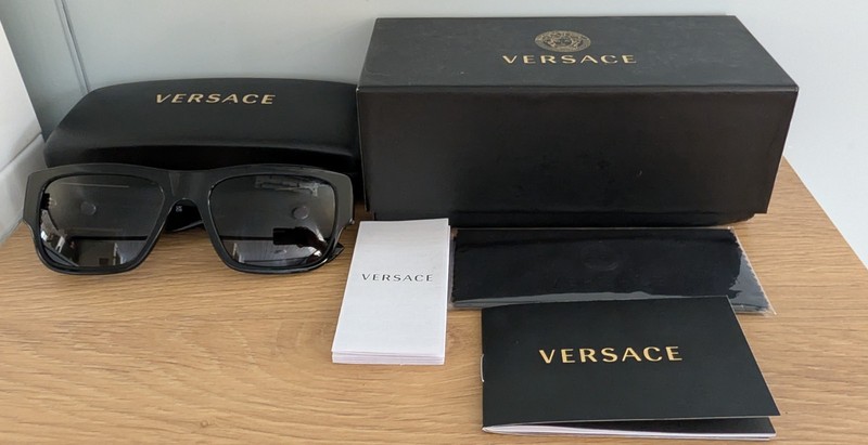 Versace VE4406 GB1/87 56mm Black/Dark Grey Sunglasses
