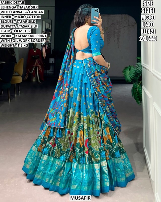 Beautiful Heavy Pure Silk Lehenga Choli Trending Bollywood Collection Most Sell gallery