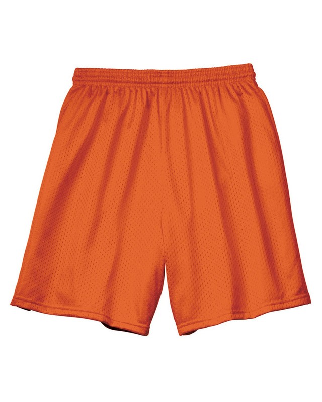 A4 N5293 Adult 100% Polyester 7″ Inseam Moister Wicking Jogging Gym Mesh Short