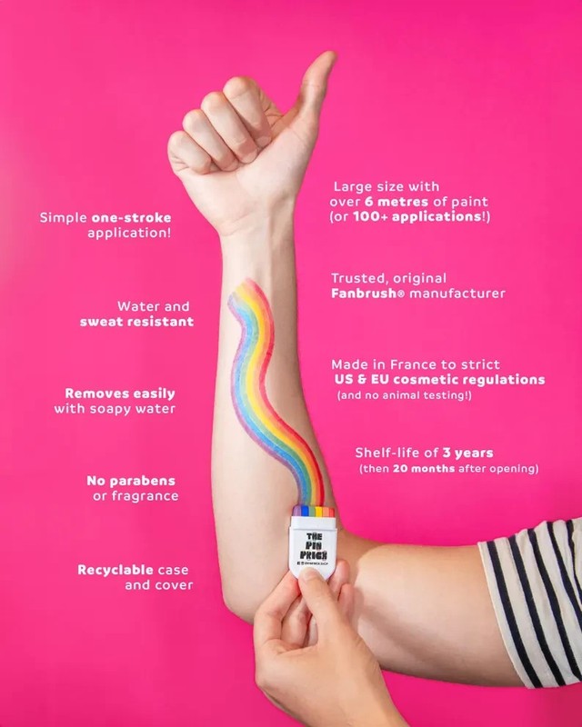 Rainbow Pride Face Paint