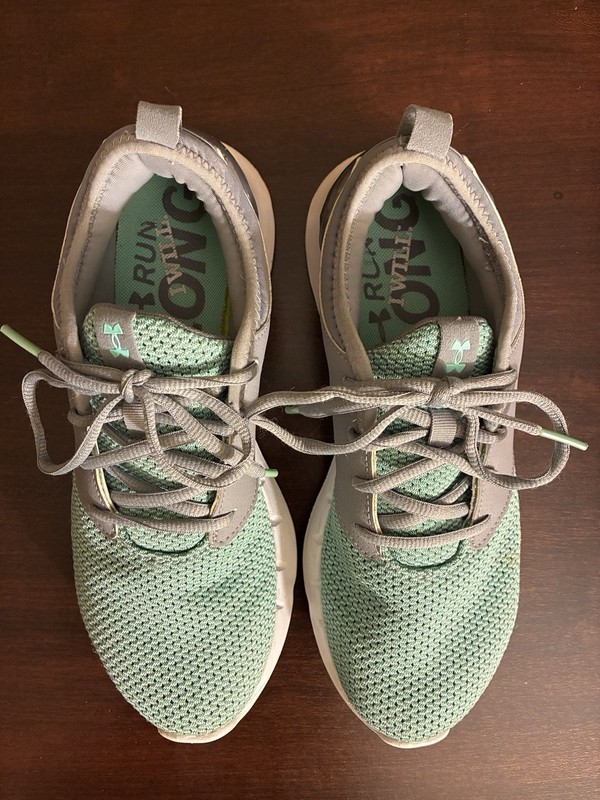 Under Armour Women’s Flow Solid Running Shoes - Mint Green and Gray gallery