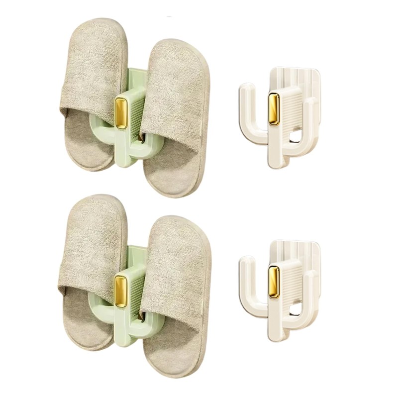 Wall Mounted Shoe Rack (4 Pack) – Versatile Hanging Organizer with Hooks for …