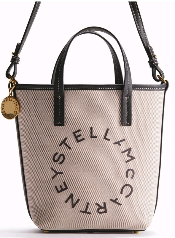 💥In HAND New Sealed Stella McCartney x H&M Small Coated Canvas Tote Bag gallery