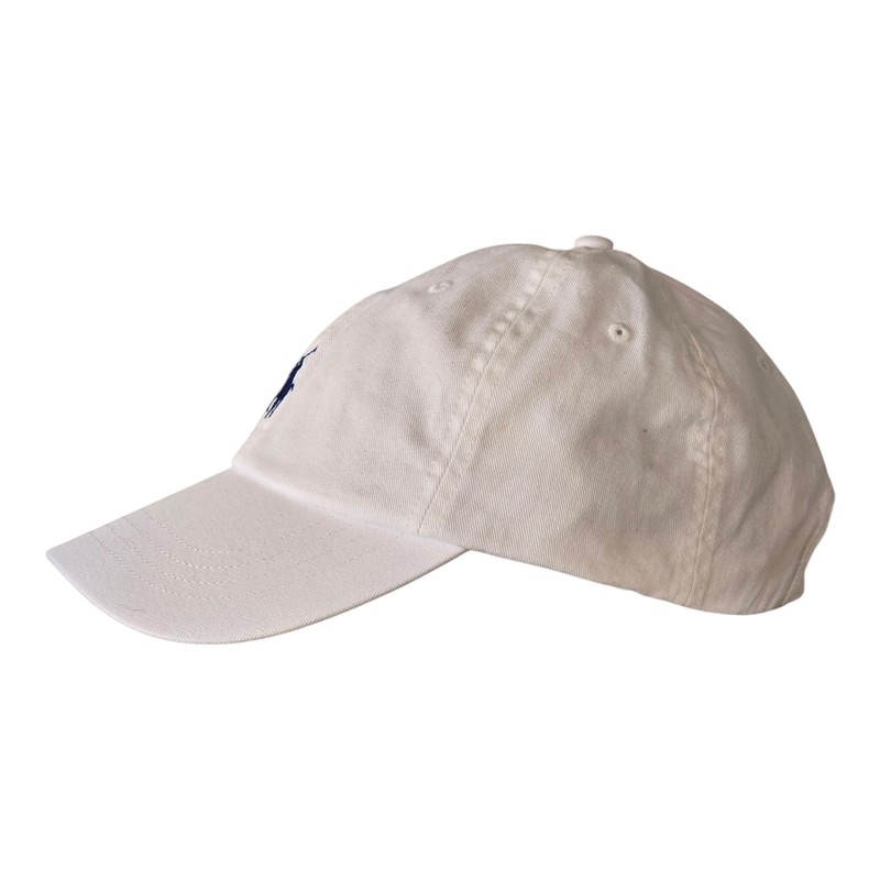 Polo Ralph Lauren Men's One Size Cotton Chino Adjustable Ball Cap White Blue gallery