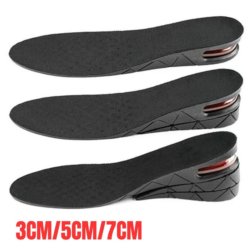 Men Women Invisible Height Increase Insoles Heel Lift Taller Shoe Inserts Pad US
