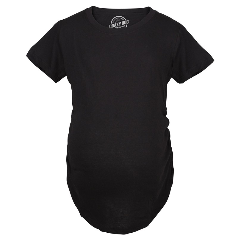 Comfortable Womens Maternity Shirts Blank Pregnancy Shirts Plain Fitted Tees gallery
