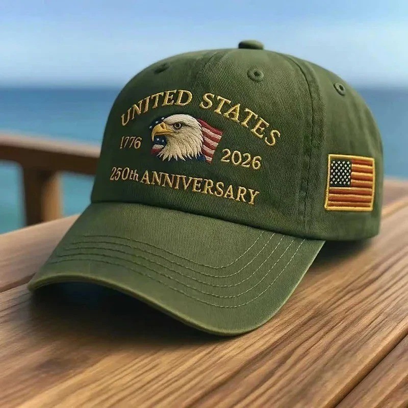 USA Flag Eagle Baseball Cap Embroidered Breathable Outdoor Dad Hat Unisex