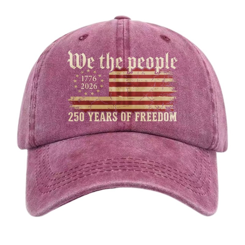 Unisex We The People 1776-2026 250th Anniversary Dad Hat USA Flag Patriotic Cap gallery