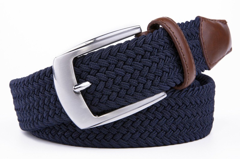 Elastic Fabric Braided Belt,Enduring Stretch Woven Belt for Unisex Men/Women/Jun gallery