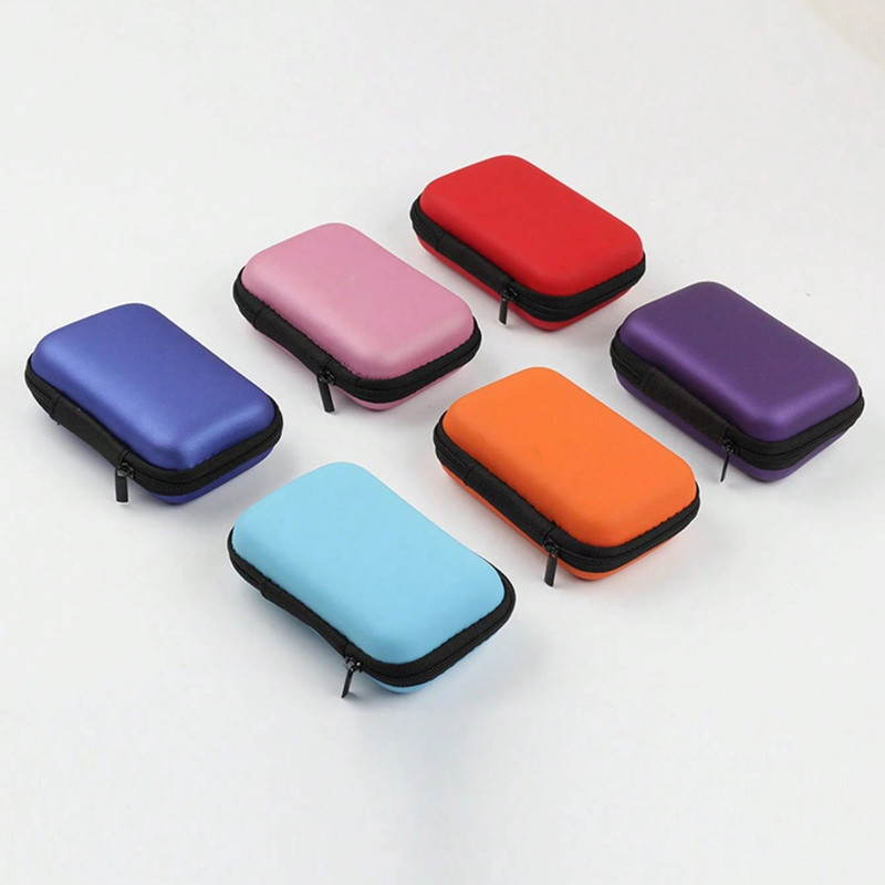 Headphone Bag Data Cable Storage Mini Coin Storage Bag Multi-uses Cosmetic Bag gallery