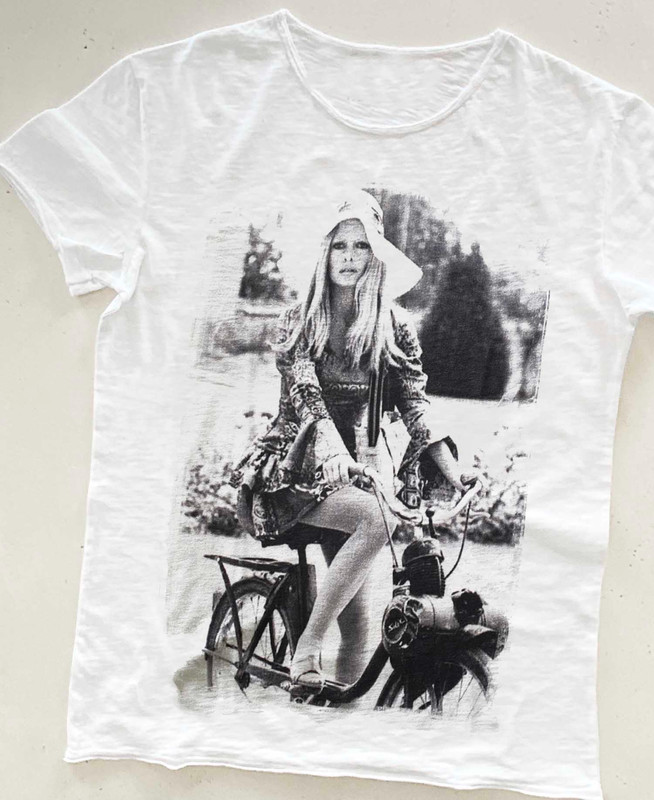 Vintage 60s Brigitte Bardot T-shirt Unisex Allsize QT1639