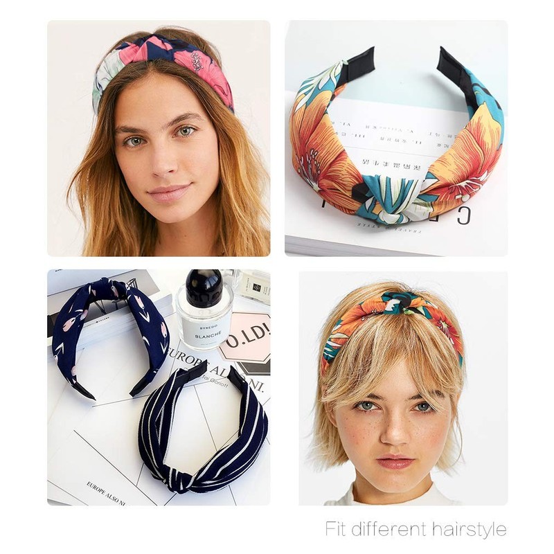 Wide Knotted Headbands for Women - 12 Pack 1 Count (Pack of 12), headbands 10 gallery