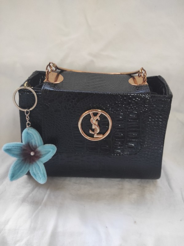 : ​Handcrafted Velvet Blue Star Keychain - Artisan Floral Bag Charm - Limit gallery