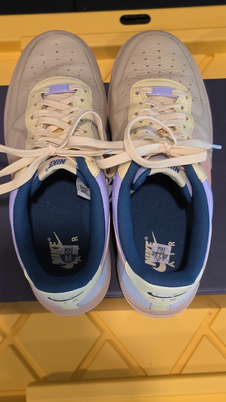 Nike Air Force 1 '07 LV8 Multicolor Colorblock Beige Peach Blue Men's Sneakers gallery