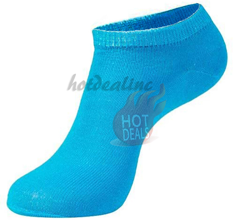 Lot 12 Pairs Women Neon Invisible No Show Low Cut Solid Cotton Socks gallery