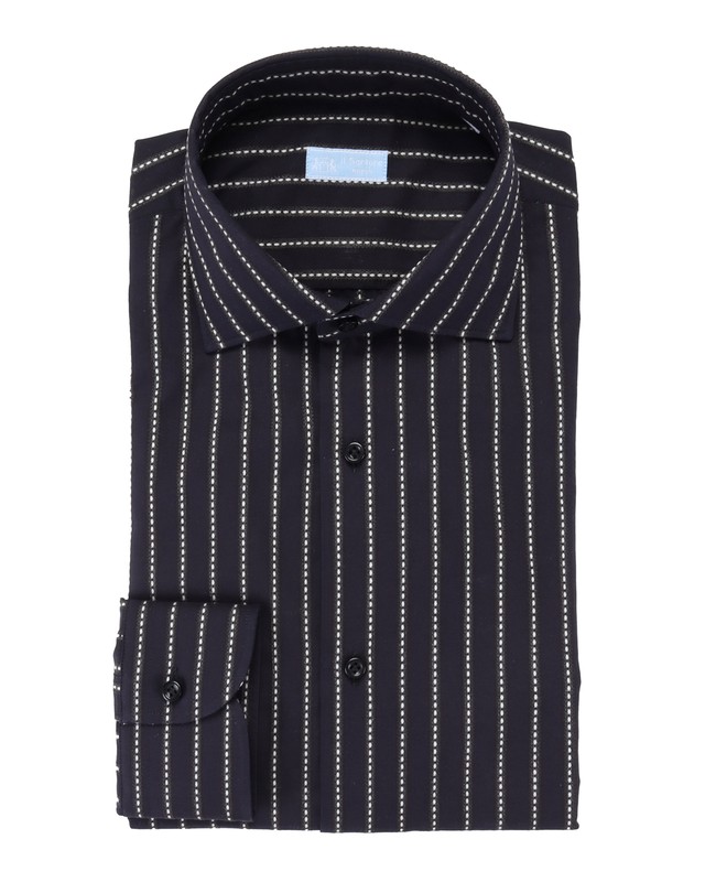 NWT IL SARTORE NAPOLI by VINCENZO DI RUGGIERO SHIRT Navy blue 40 15 3/4
