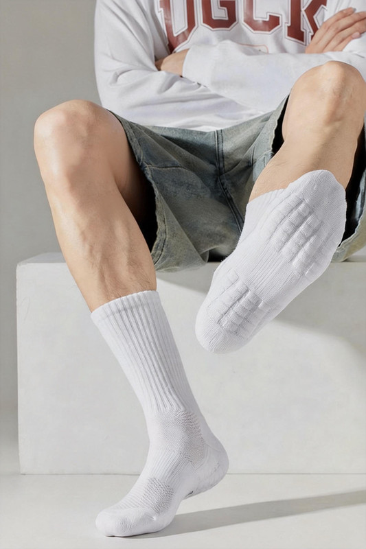 6 Pairs Set Men's Black Ankle Socks Sports Crew Solid Socks Cotton Socks gallery