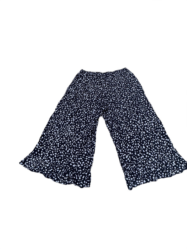 Vintage Women's Black & White Abstract Ankle-Length Trousers Size N/A gallery