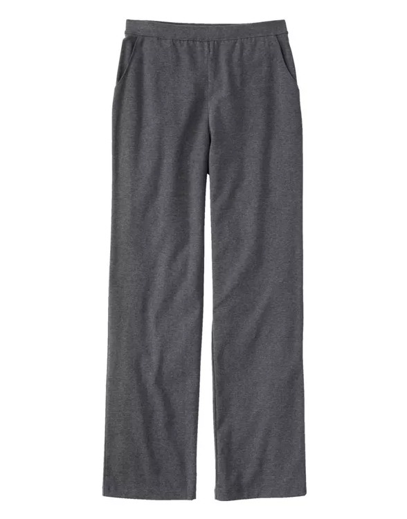 L.L.Bean Women’s Perfect Fit Pants, Straight-Leg Dark Gray Heather New