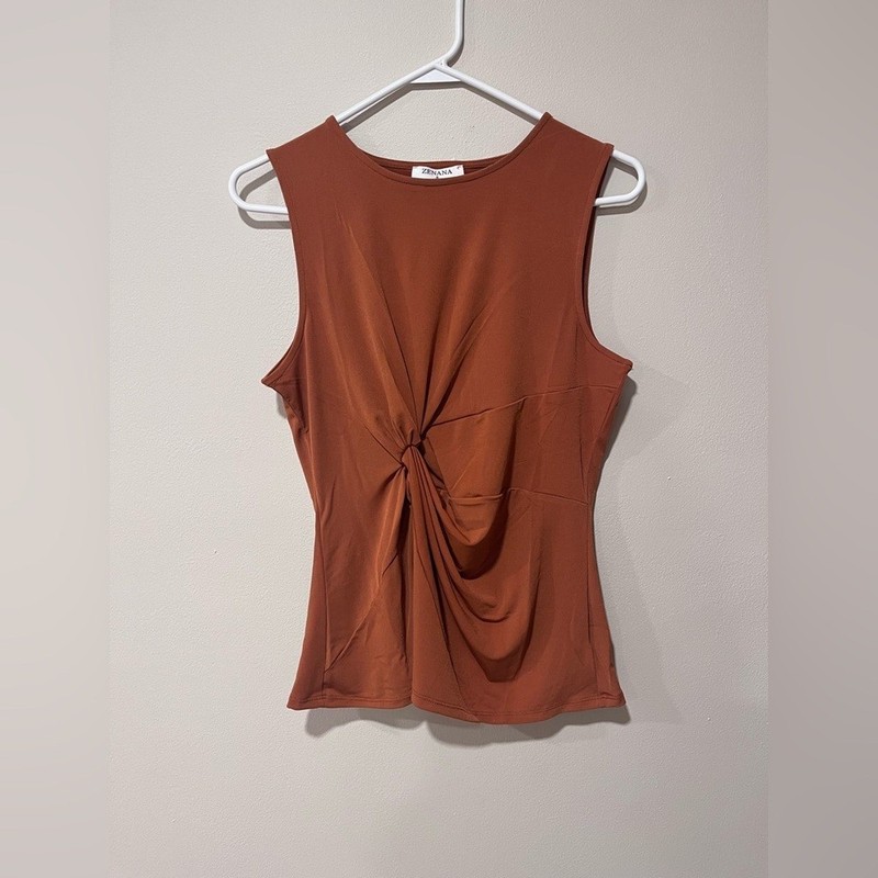 Zenana Burnt Orange Tank Top – Size Small
