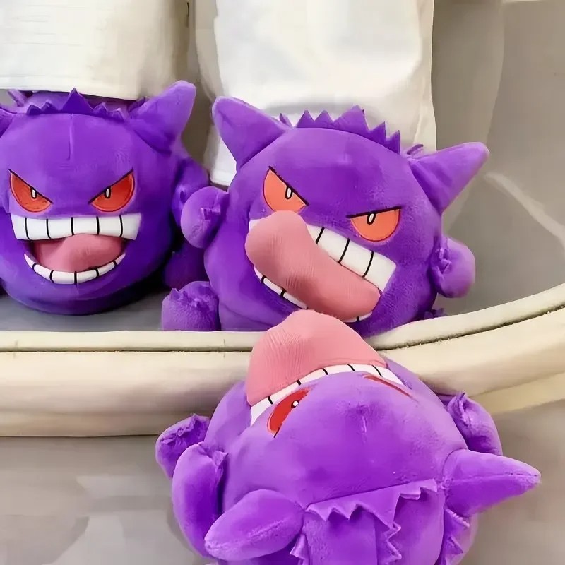 Gengar Open-Toe Plush Slippers Set, One Size Fits All Cute Cartoon Socks Gift gallery