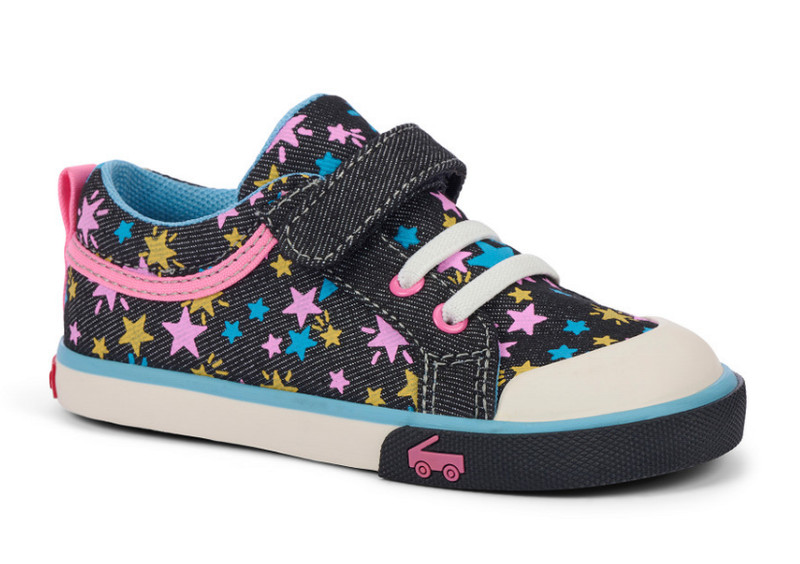 NEW See Kai Run Kristin Black Denim/Stars | FREESHIP