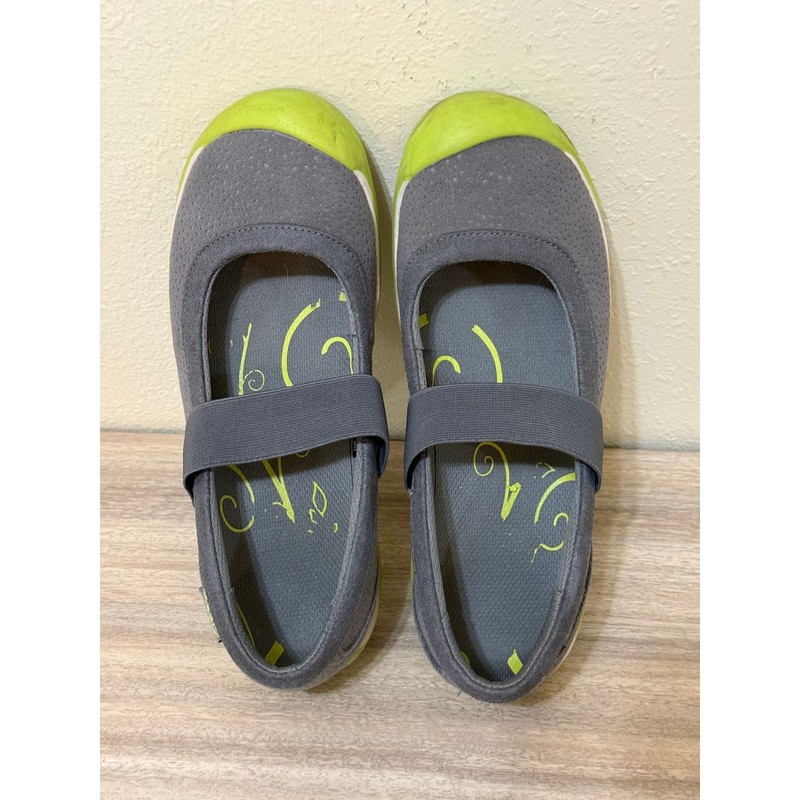 Keen Women Mary Jane Sneakers 8 Grey Lime Green Elastic Strap Gorpcore 1009367 gallery