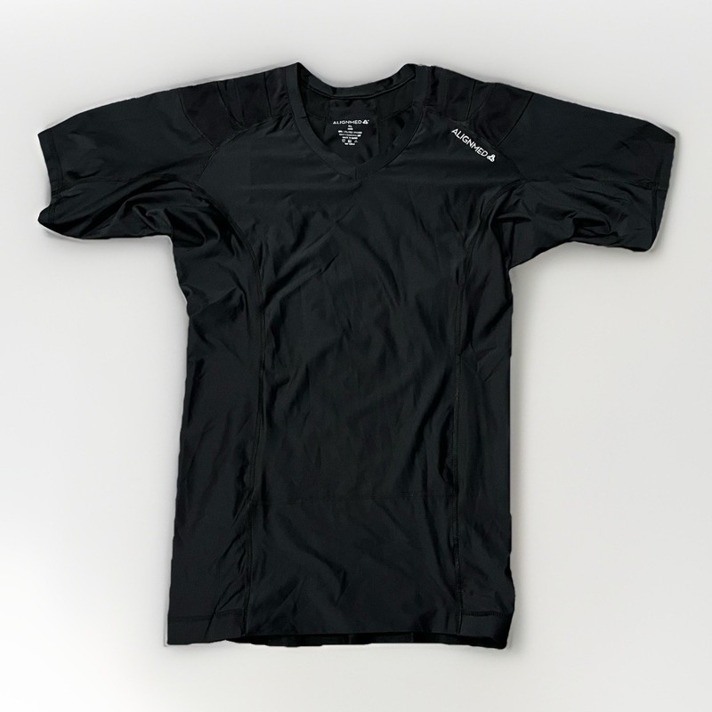 Alignmed Posture Fitness Compression Shirt Short Sleeve Black – Mens XL