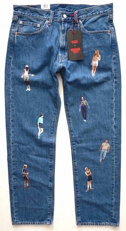 Levi’s Levis x Stranger Things Nwt 505 Regular Fit Mikey Stone Jeans 34 X 30