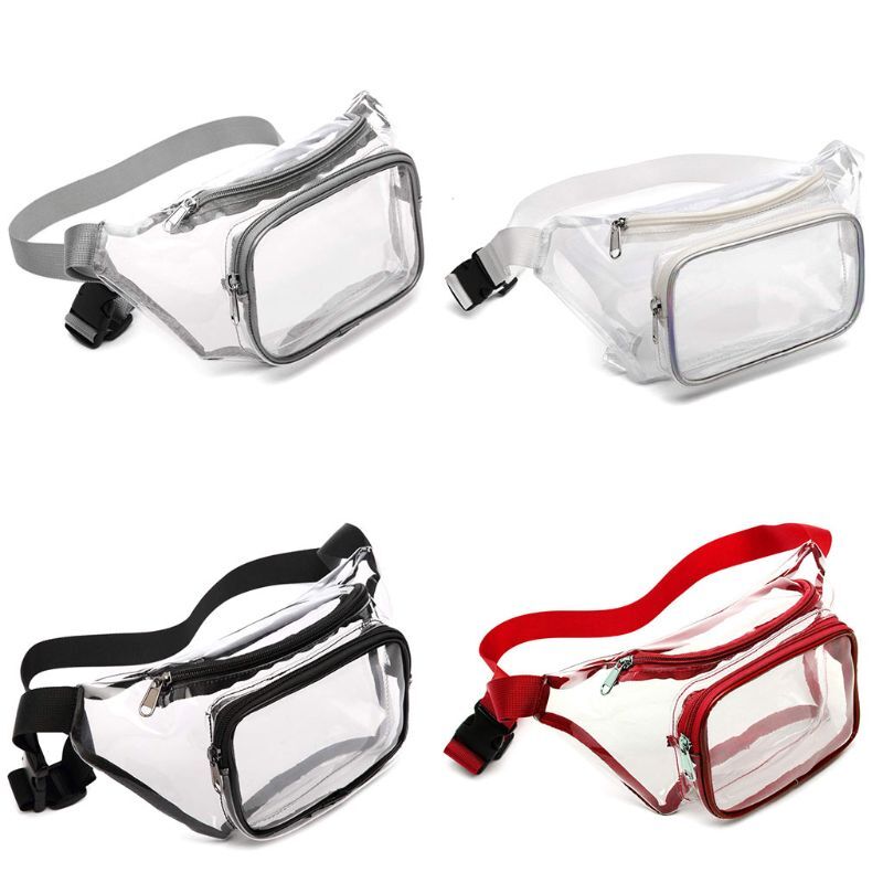 Women Transparent Waist Fanny Pack Belt Bag Travel Hip Bum Small Purse Chest Pho gallery