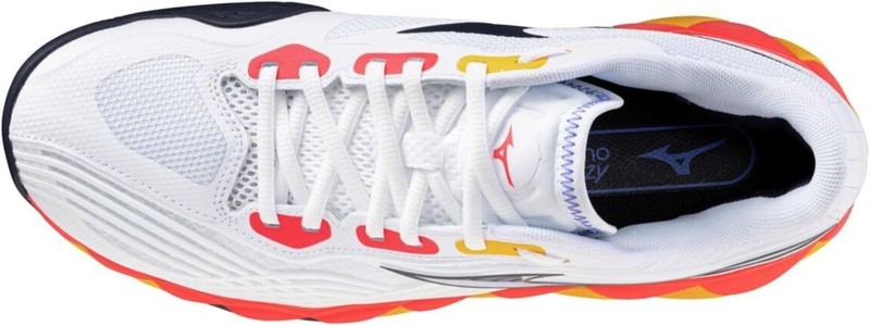 MIZUNO Tennis Shoes WAVE ENFORCE TOUR 2 AC 61GA2500 White/Coral/Citrus gallery