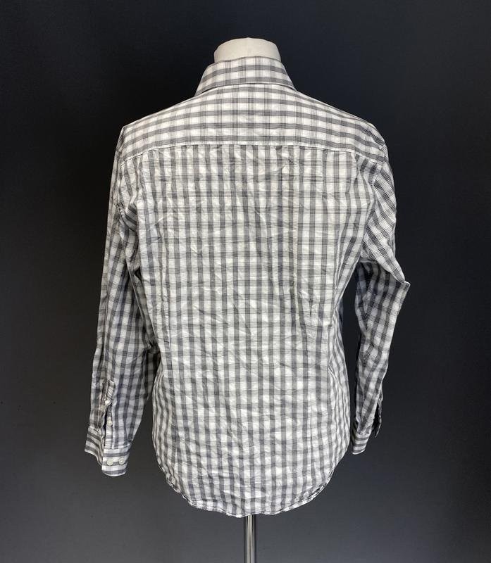Men Kenneth Cole Reaction Shirt Grey Cotton 40 /L gallery