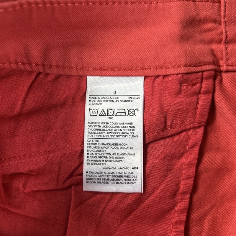NWT Old Navy Pants Women’s 8 Pixie Mid Rise Ankle Chinos Pepper Rally Stretch gallery