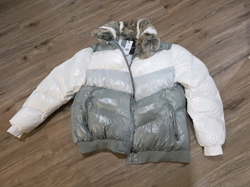 Jordan Craig Sugar Hill Puffer Jacket Arctic Shiny Removable Faux Fur Men’s 3XL