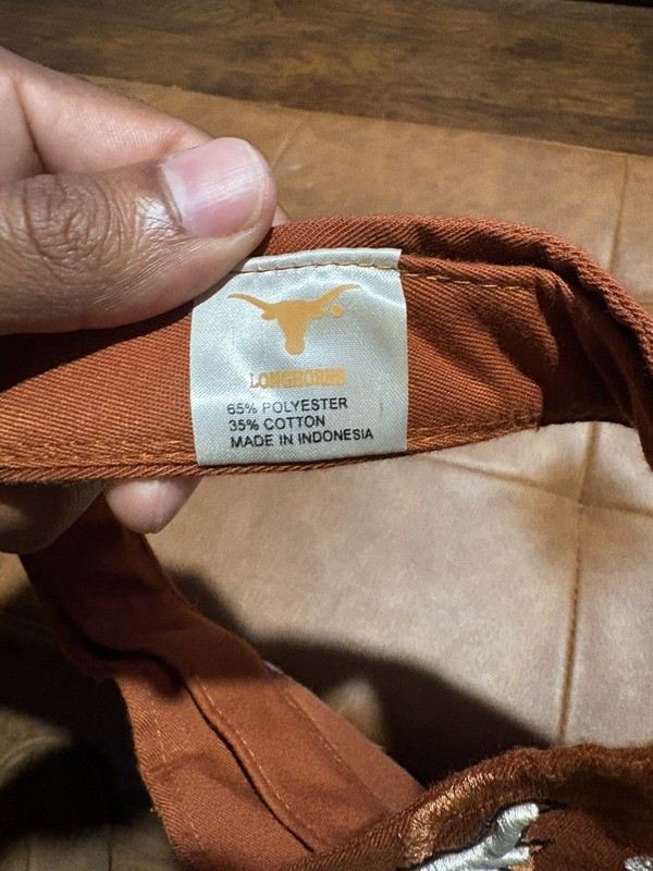 TEXAS LONGHORNS Stitched Hook & Loop Adjustable Visor Hat Cap Orange NCAA gallery