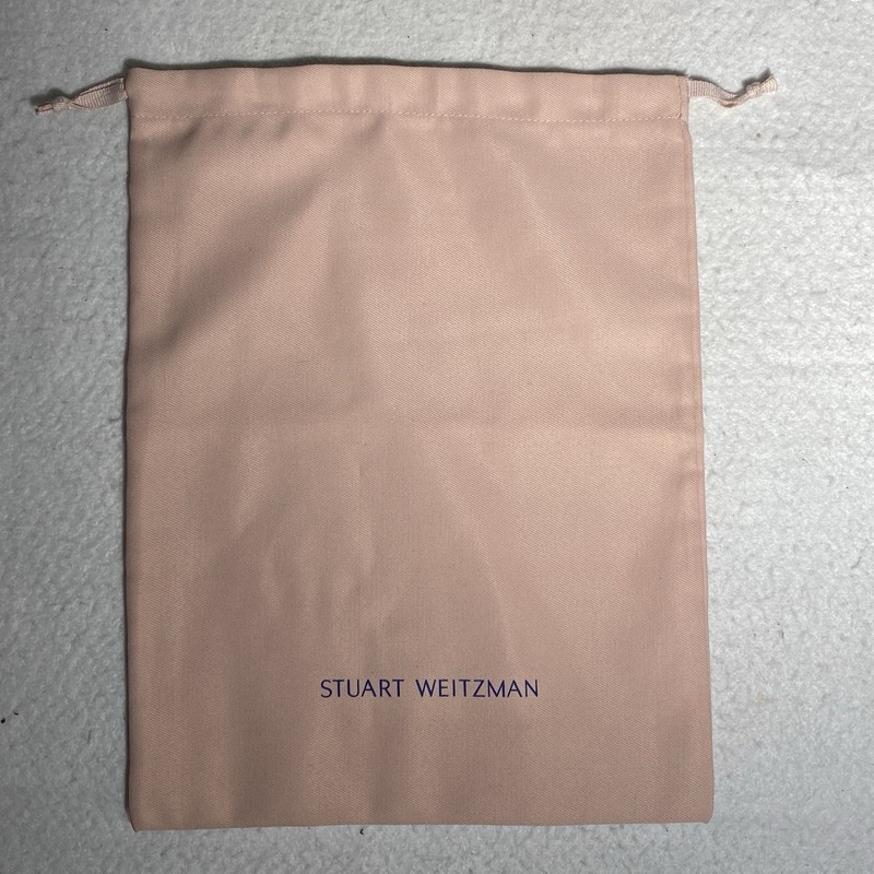 Stuart Weitzman Blush Drawstring Dust Bag For Shoes or Handbag 14 x 10 Inches