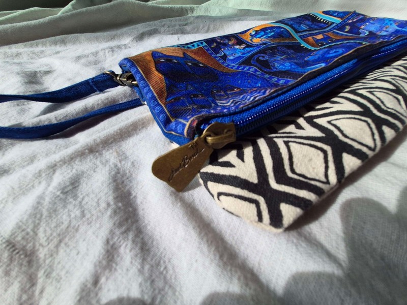 Laurel Burch FLAP CLUTCH Indigo Cats Butterflies Accents Bag Handbag 2015 gallery