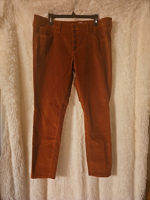 Universal Thread Corduroy Button Fly Skinny Pants