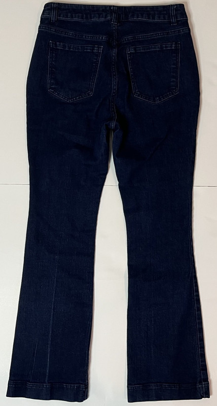 Rachel Zoe Womens Jeans Sailor Button High Rise Straight Dark Wash Stretch Sz 8 gallery